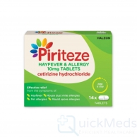 Piriteze Allergy Relief Tablets - 30 Pack