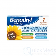 Benadryl Allergy Liquid Release 7 Capsules